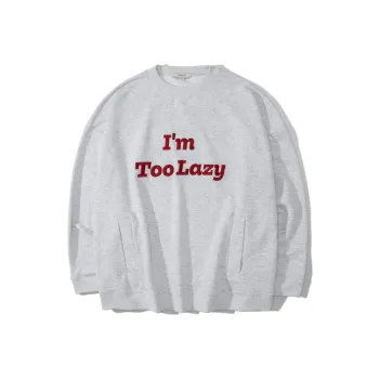 UNVESNO Crew Neck Loose Fit Regular Sweatshirt Unisex