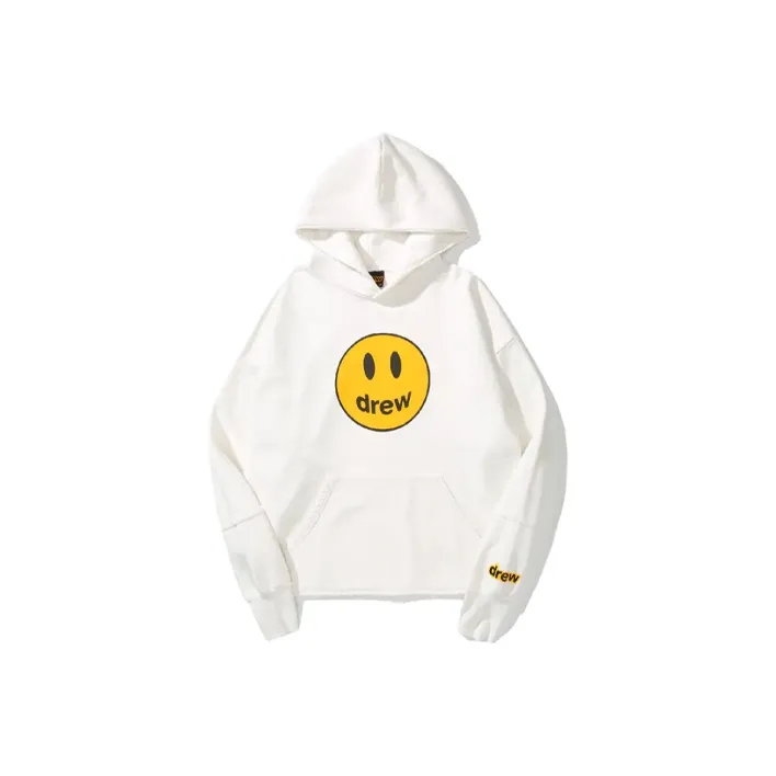 Drew House Smiley Collection Sweatshirt Unisex White-0