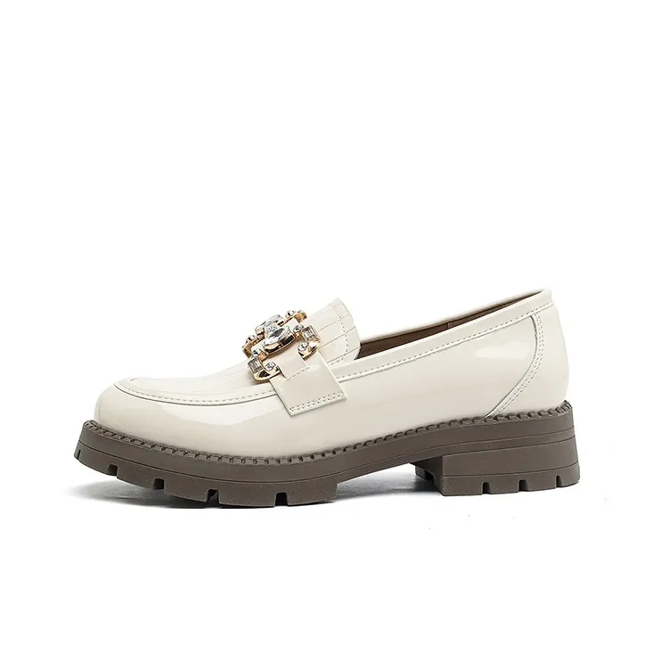 DAPHNE Loafers Women's Black/Beige-5