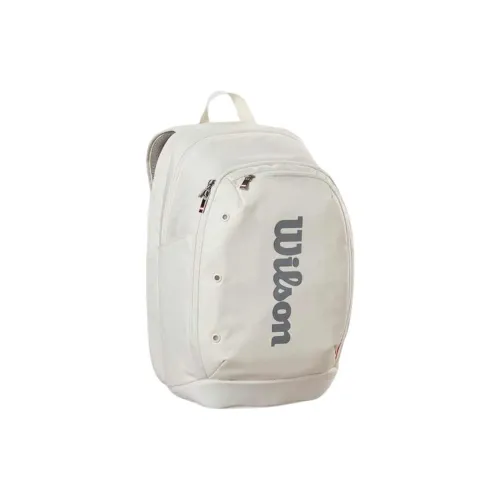 Wilson Polyester Backpack Unisex White