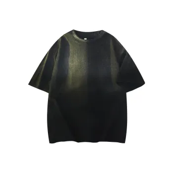HDPV T Shirt Unisex Washable Gradient Black
