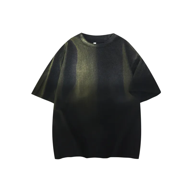 HDPV T Shirt Unisex Washable Gradient Black-0