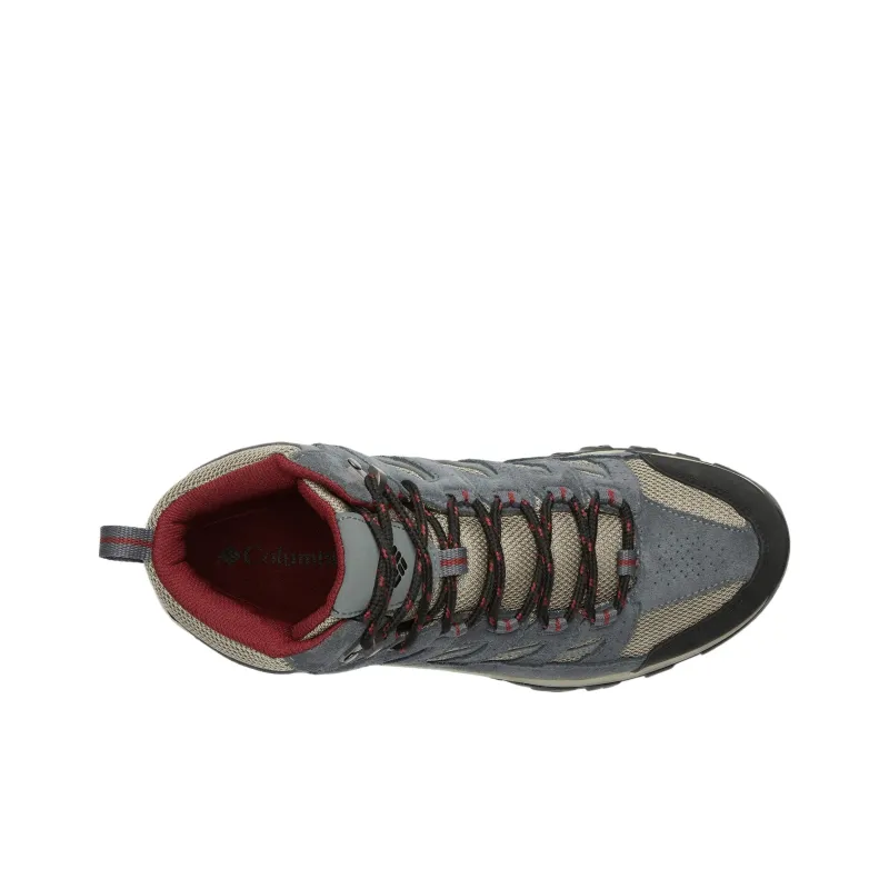 Columbia Crestwood Anti Slip Wear Resistant Mid Top Hiking Shoes Men's Gray-2