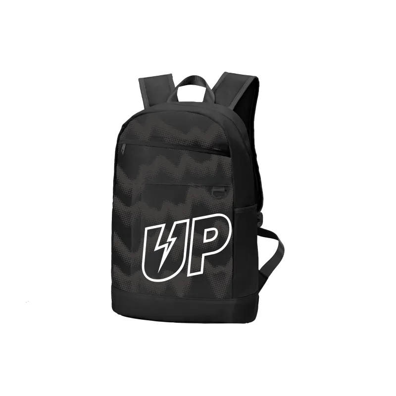 TURN UP Polyester Students Backpack Regular Unisex Black-1