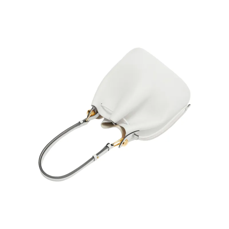 Furla Calfskin Bucket Bag, Handbag, Shoulder Bag Trumpets Women's White-2