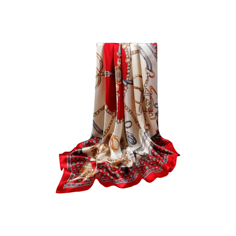 Shanghai Story 100% Polyester Silk Scarves Women's-83