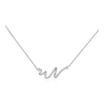 Di Su Xing 925 Sterling Silver Zircon Necklaces Women's