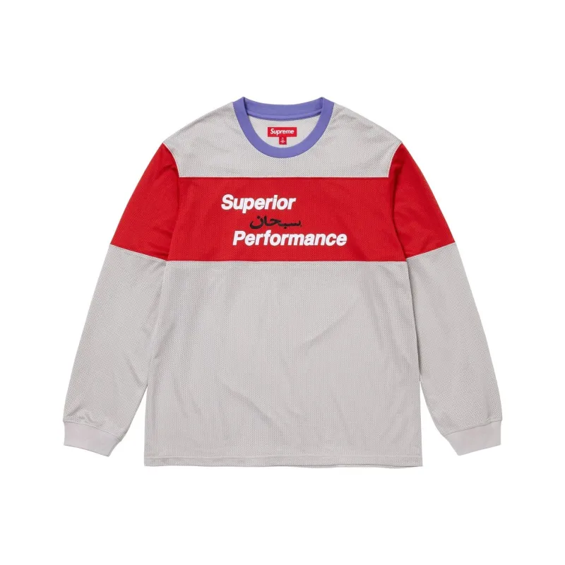 Supreme Arabic Mesh Long Sleeve Top-6