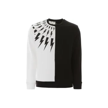Neil Barrett Sweatshirts Men Black White