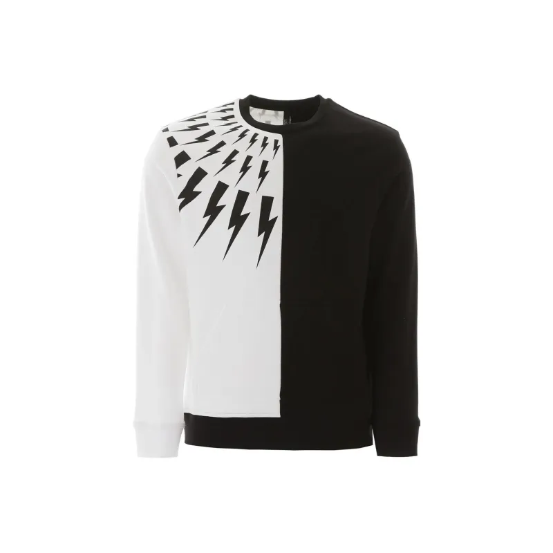 Neil Barrett Sweatshirts Men Black White-0