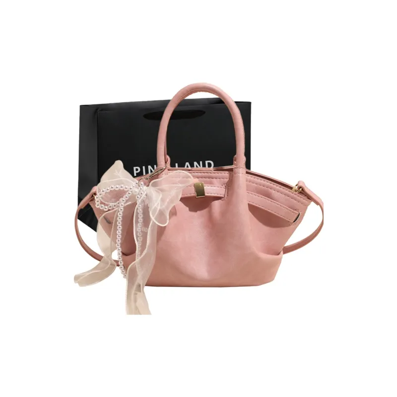 PINK·LAND PU Handbag Regular Women's Black/Pink/Ecru/Blue-7