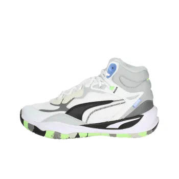 PUMA Playmaker Pro Anti Slip Wear Resistant Mid Top Basketball Shoes Men's White