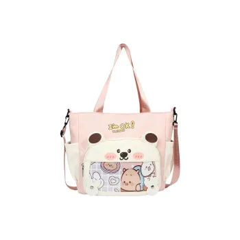 Deli Bear Oxford Shoulder Bag Women's Pink/Purple/Khaki/Saffron/Black