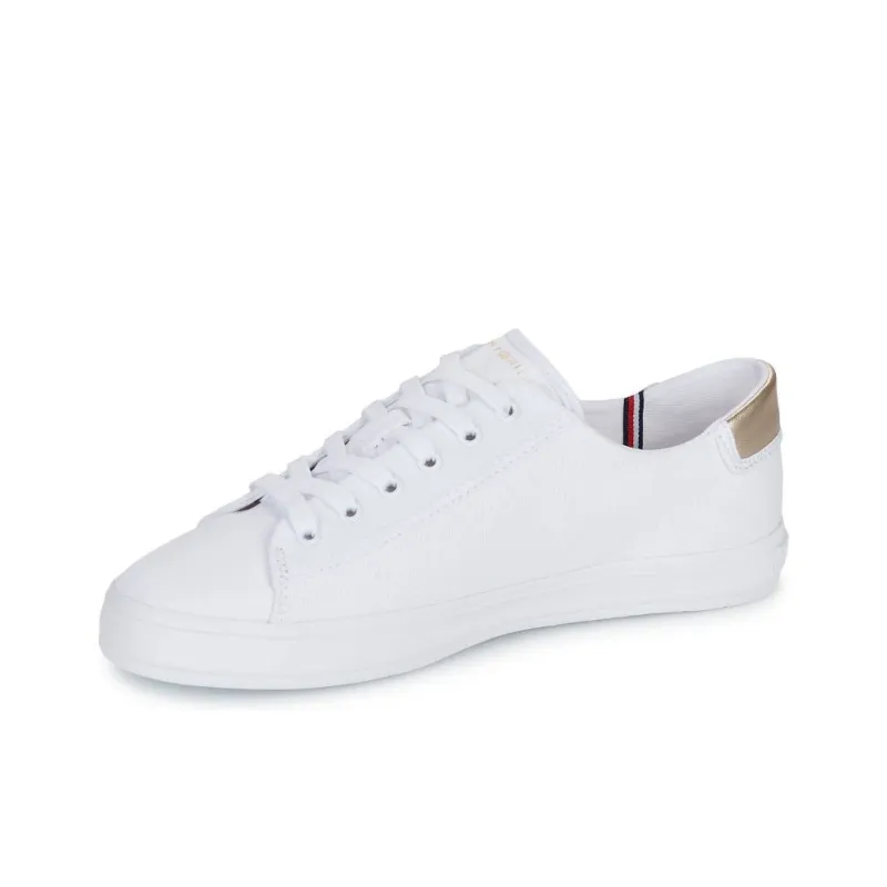 Tommy Hilfiger Trainers Low Top Skateboard Shoes Women's White-1