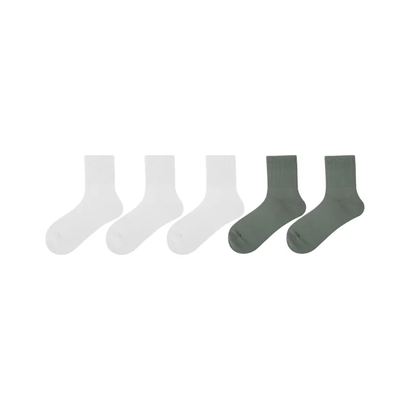 SEOBEAN Mid Calf Socks Men's 5 Pack-7