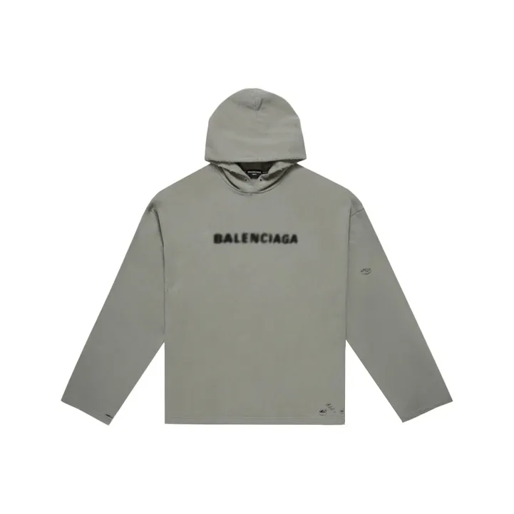 Balenciaga Blurry Logo Hoodie-0