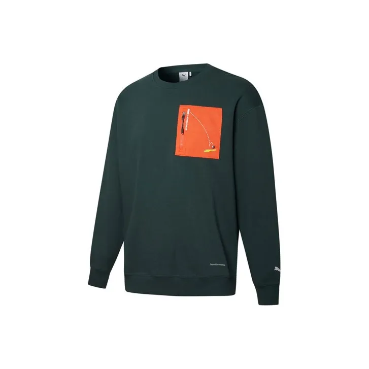 Roaringwild X PUMA ROARINGWILD X PUMA Sweatshirts Men Dark Green-0