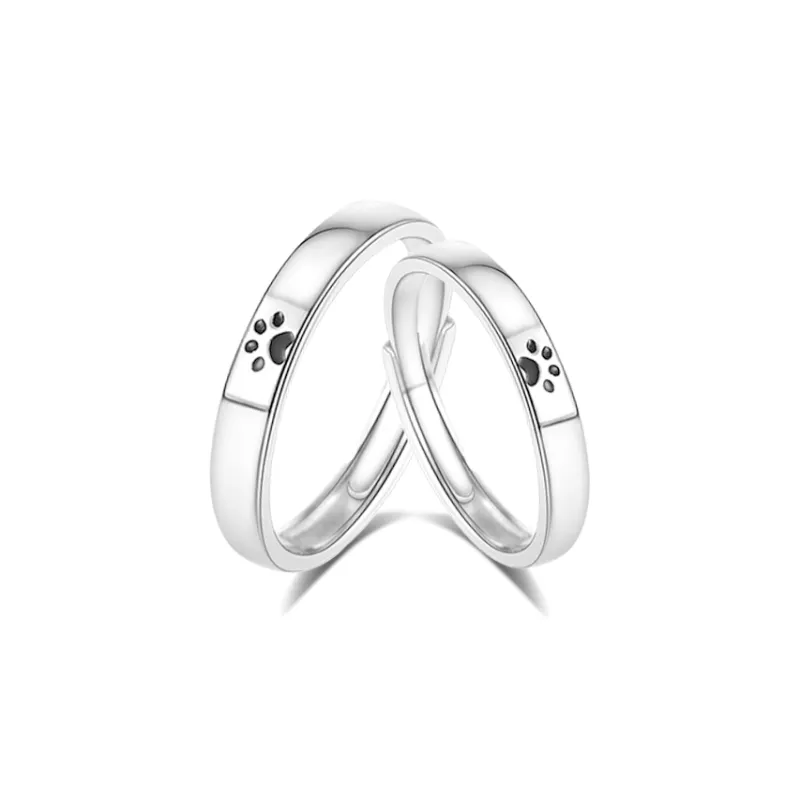 7℃ 999 Fine Silver Sterling Silver Rings Unisex-0