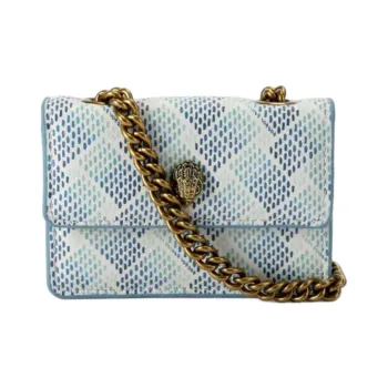 Kurt Geiger London Coated Canvas Shoulder Bag Extra Mini Women's Blue