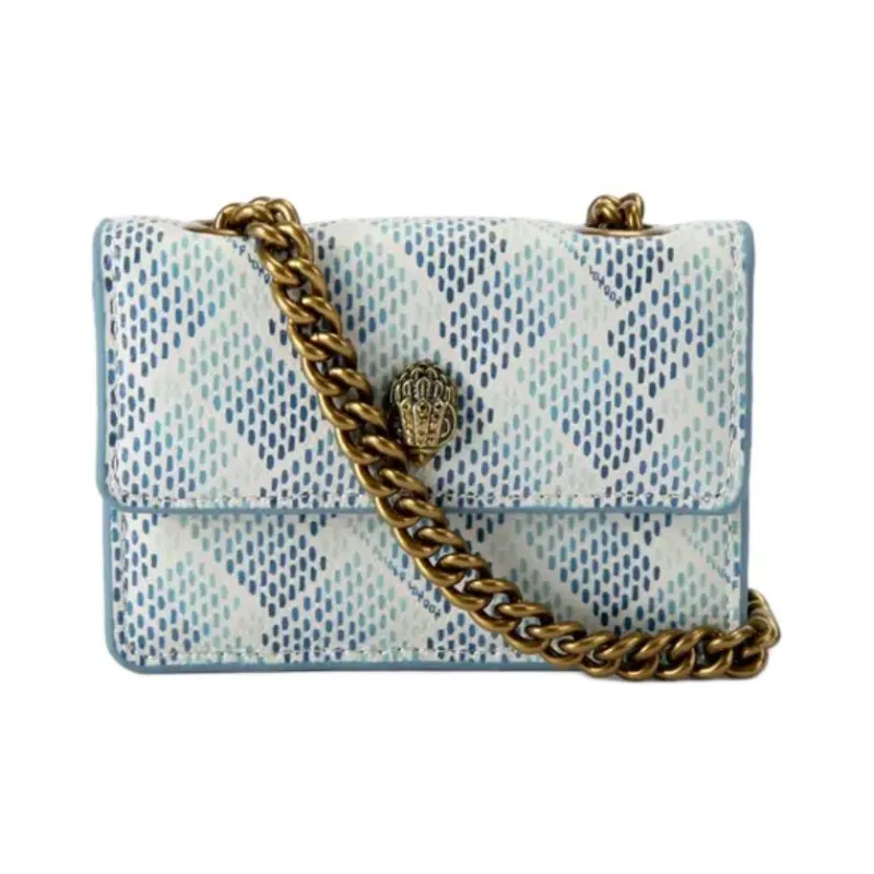 Kurt Geiger London Coated Canvas Shoulder Bag Extra Mini Women's Blue-0