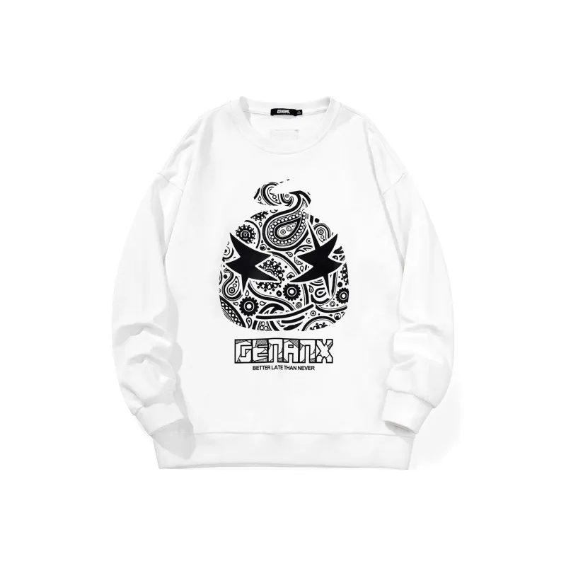 GENANX Crew Neck Loose Fit Regular Sweatshirt Unisex-5