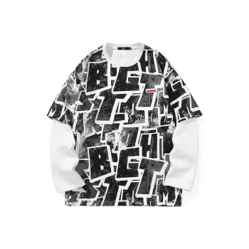 BIRDTALK Sweatshirts Unisex Black With Print