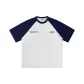 White & Navy Blue Sleeves