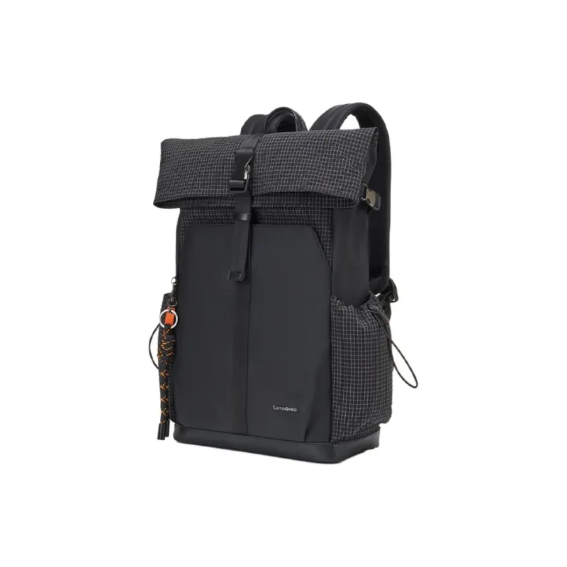 SAMSONITE Nylon Backpack Men's Black-1