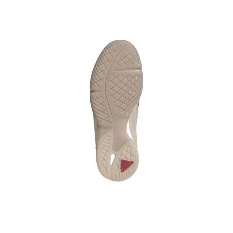 Adidas Anti-Slip Wear-Resistant Soccer Shoes Unisex Beige Red-4