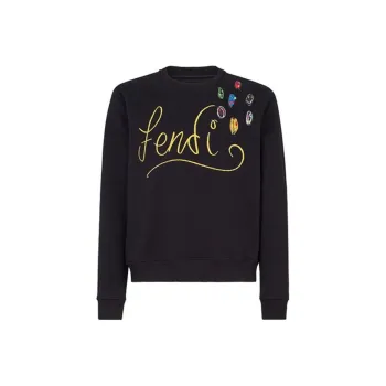 FENDI Sweatshirts Men Black