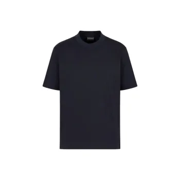 EMPORIO ARMANI Asv Pima Jersey T shirt With Logo Lettering Print On The Side