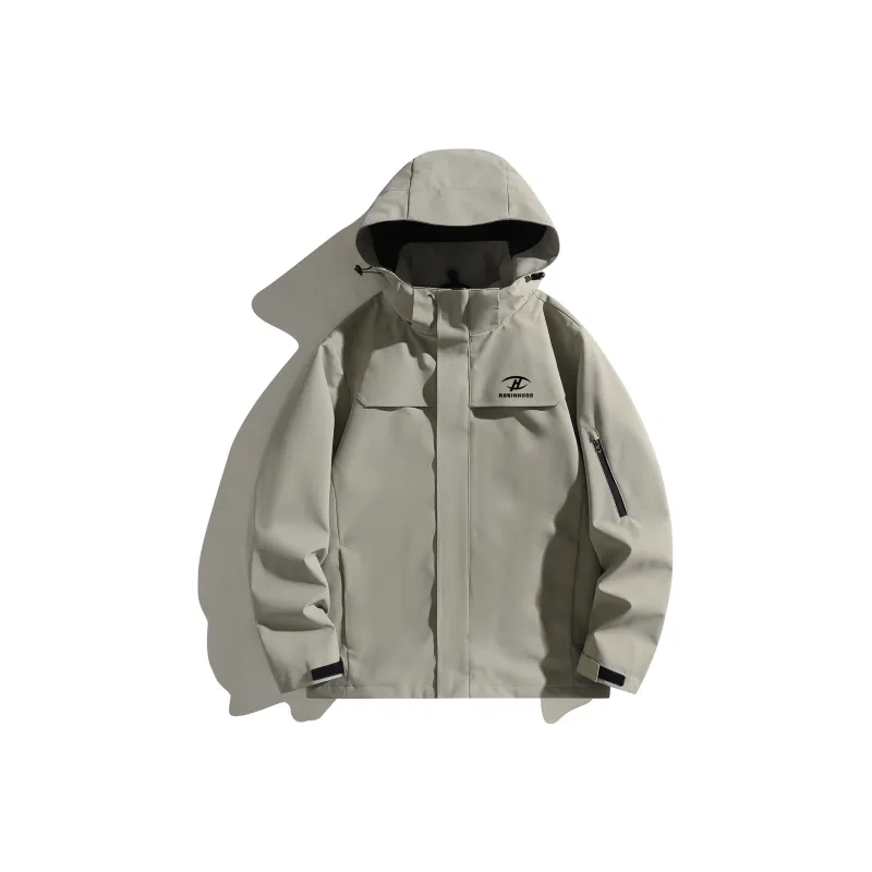 ROBINHOOD Waterproof, Windproof, Breathable, Abrasion Resistant, Thermal, Water Repellent Windbreaker Jacket Unisex-56