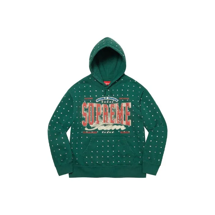 Supreme Rhinestone Hooded Sweatshirt-2