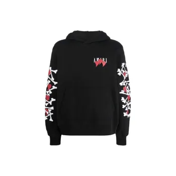 AMIRI 3 Hearts Bones Hoodie