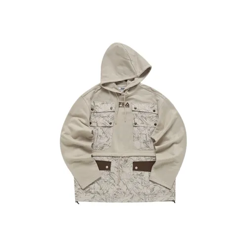 FILA FUSION FILA FUSION Hakusan L Collaboration Collection Sweatshirt Men's Skin Gray