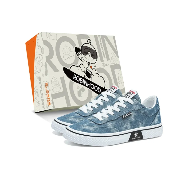 ROBINHOOD Coverage Slip Resistant Cushioning Abrasion Resistant Impact Resistance Low Top Skateboard Shoes Men's-5