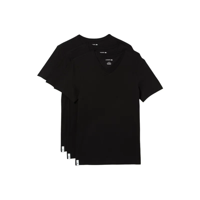 LACOSTE T Shirt Men's 3 Pack Black-0