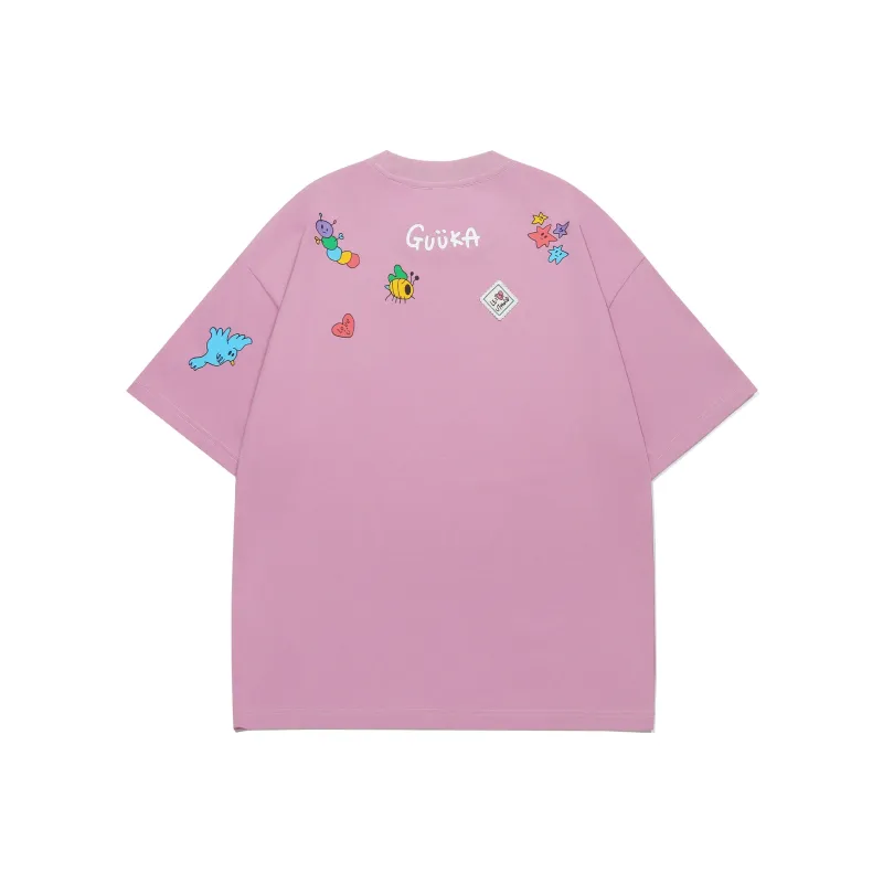 Guuka T Shirt Unisex Smoke Pink Orchid-1