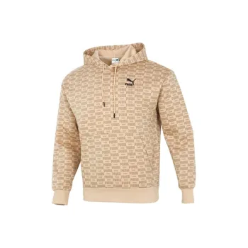 PUMA Luxe Aop Sweatshirts Men Khaki