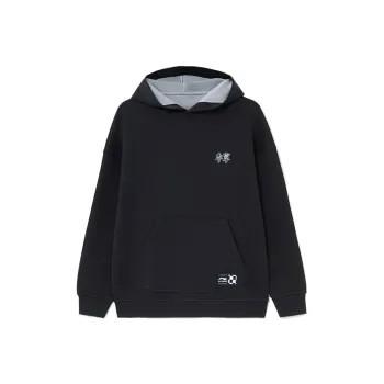 LiNing Sports Trend Series Sweatshirt Unisex Black With Gray Accents