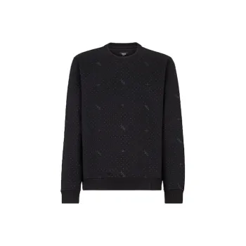 FENDI Ff Logo Velvet Sweatshirt