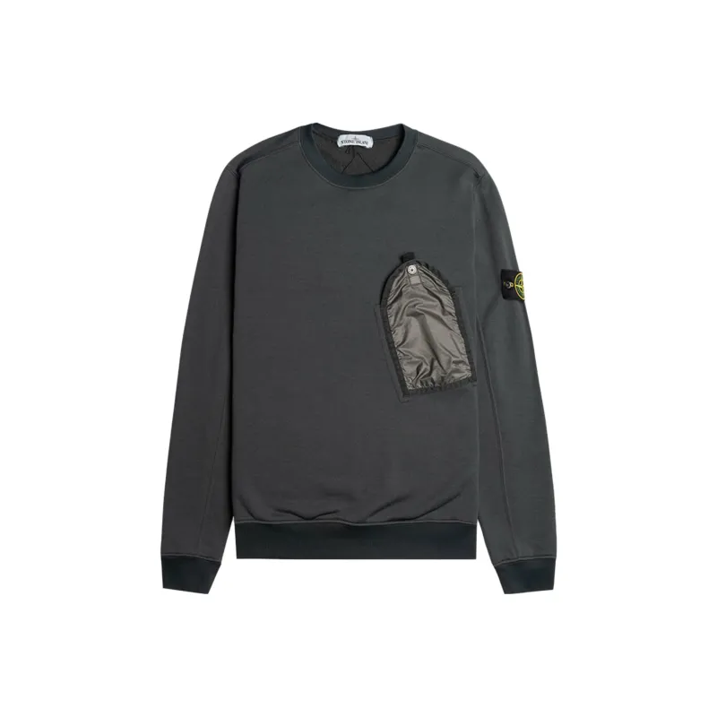 STONE ISLAND Sweatshirts Men Smoke Gray Mixed Color-0