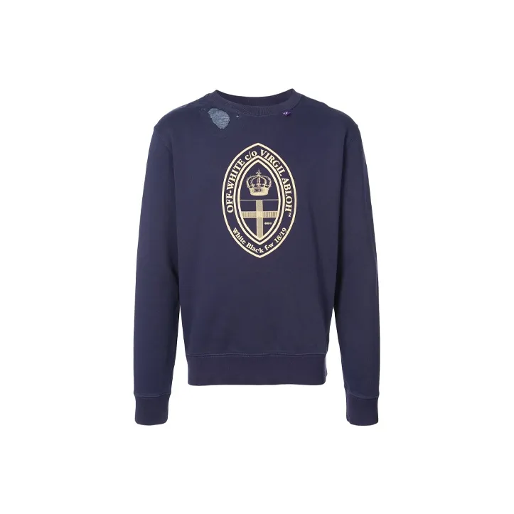OFF WHITE Ss20 Sweatshirts Men Navy Blue-0