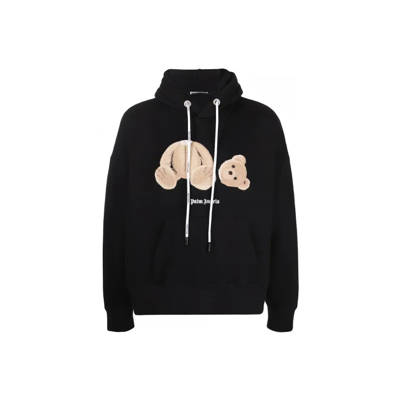 PALM ANGELS Bear-motif Hoodie-0