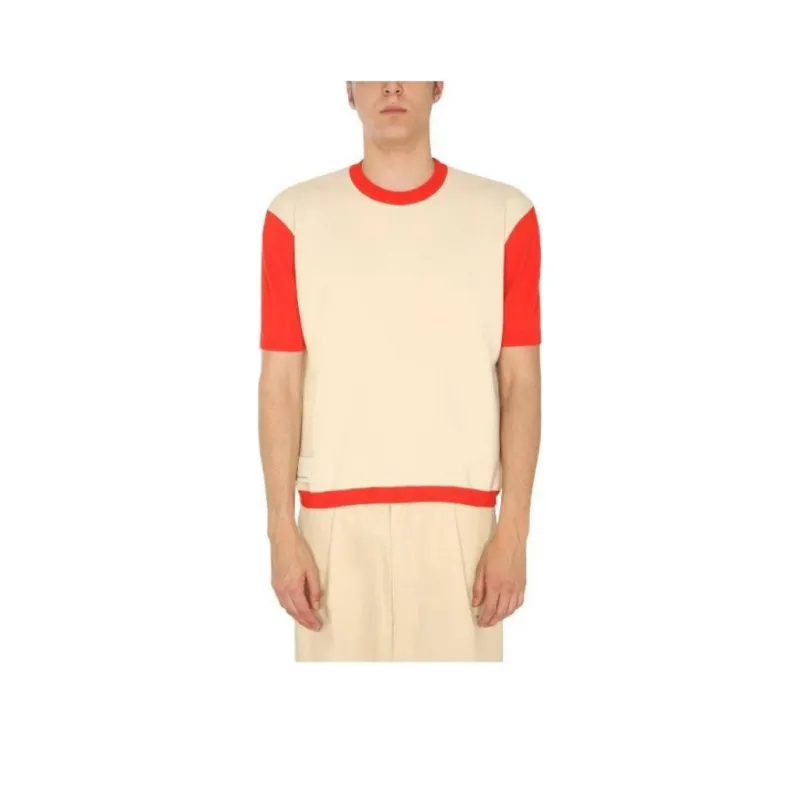 Sunnei Two Toned Crewneck T Shirt-0