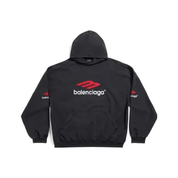 Balenciaga 3B Sports Icon Cotton Hoodie
