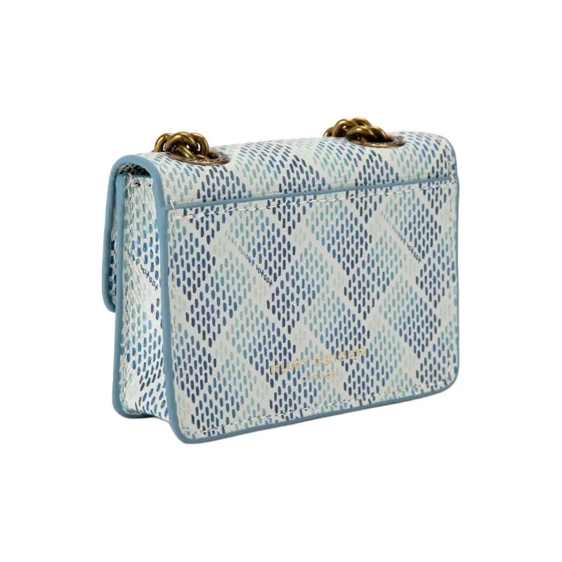 Kurt Geiger London Coated Canvas Shoulder Bag Extra Mini Women's Blue-2