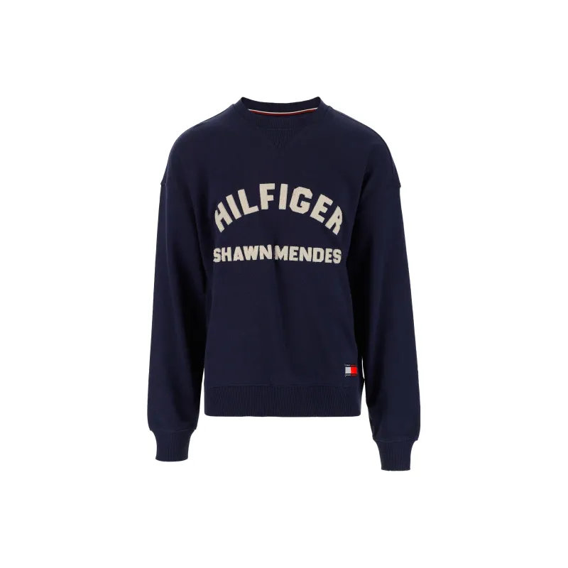 Tommy Hilfiger X Shawn Mendes Logo Detailed Crewneck Sweatshirt-0
