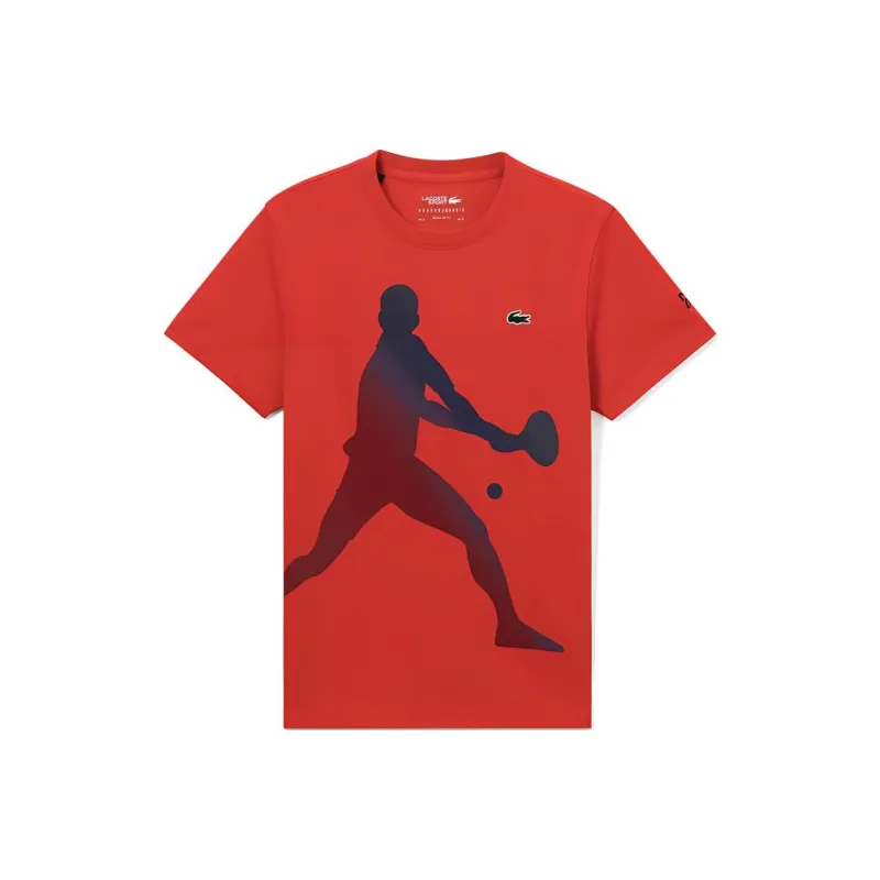 LACOSTE X Novak Djokovic Graphic print T shirt-0
