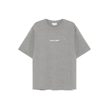 Maison Kitsune Logo embroidered T shirt